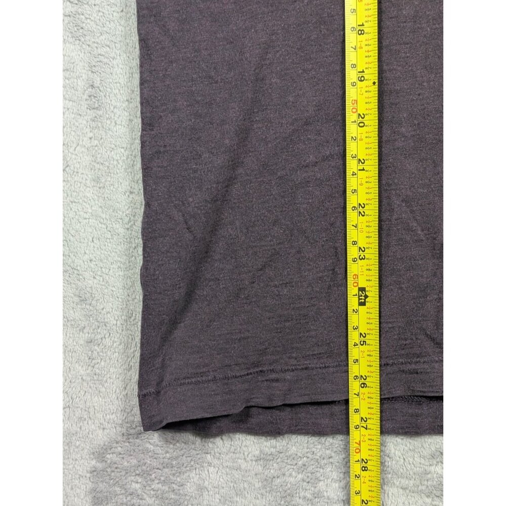 An Original Penguin T Shirt Mens Size Large Purple V Neck Pocket Soft Casual - Picture 5 of 7